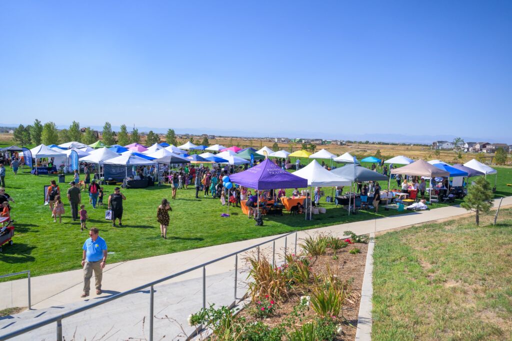 Families at Painted Prairie’s 6th Annual Prairie Harvest Fest in Aurora, CO
