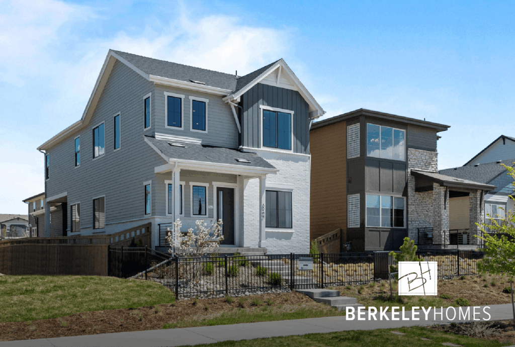 The exterior of a single family Berkeley Homes house.
