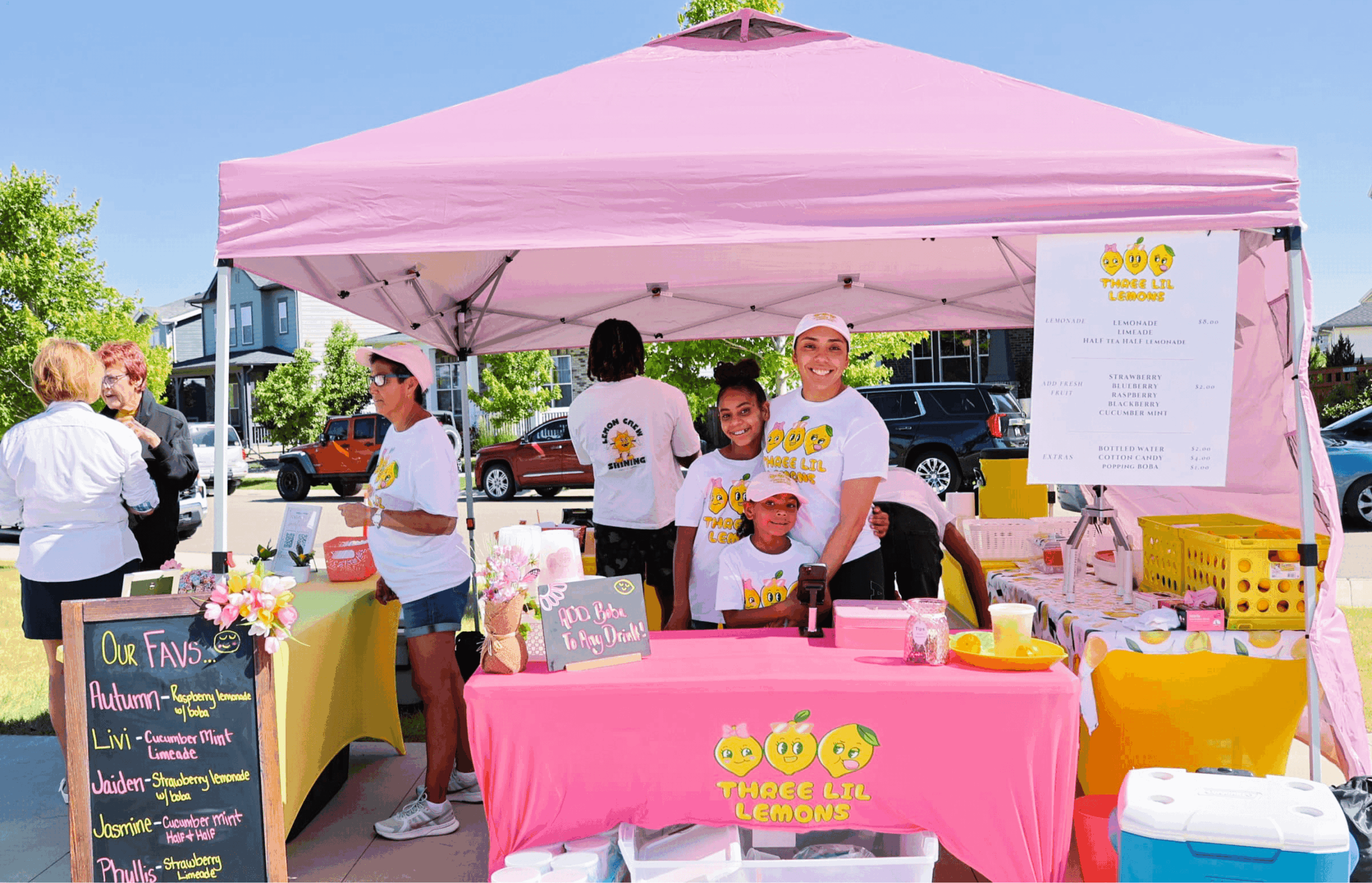 Three Little Lemons market vendor at Painted Prairie's Open Air Summer Market in Aurora