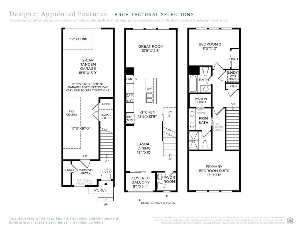 20598 E 63rd Ave (Burdock) - floorplan image