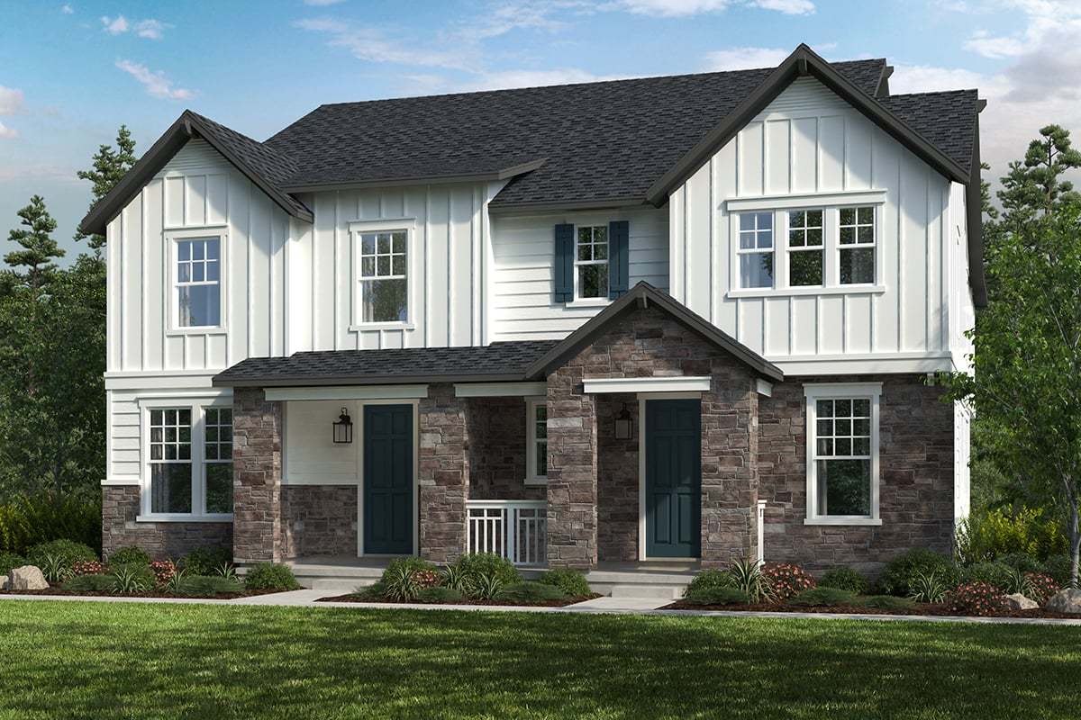 Plan 1672 Modeled elevations